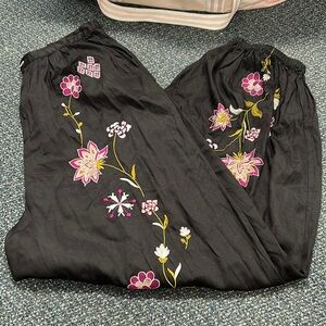 Free people embroidered pants M
